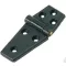 Záves plastový plochý čierny 98x40 mm