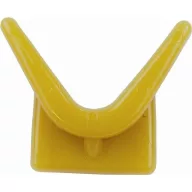 Predný nárazník prívesu Y-stop žltý 70x73x89 mm