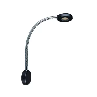 LED olvasólámpa USB töltőaljzattal fekete EVA