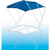 Bimini top 3 vetvy modrá 180x170x140 cm