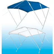 Bimini strecha s 3 vetvami modrá 180x200x140 cm