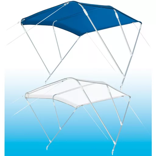 Bimini strecha s 3 vetvami modrá 180x200x140 cm