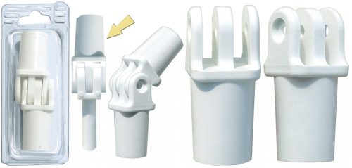 Spojka na rúrku Bimini plast 22 mm blister 2 kusy
