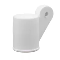 Koniec rúrky Bimini jednoduchý 20 mm plastový biely