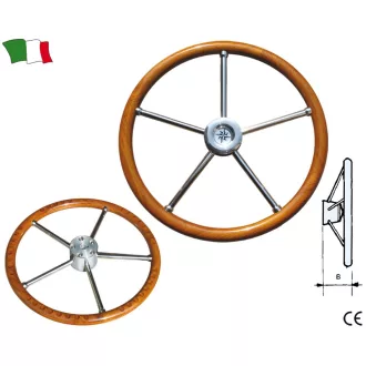 Volant z nehrdzavejúcej teakovej ocele 35 cm