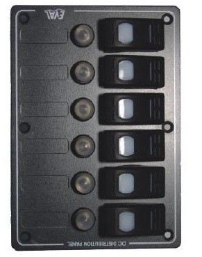 Ovládací panel so 6 štandardizovanými LED diódami