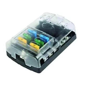 Bezpečnostný panel 6 jednotiek s krytom 125x85 mm