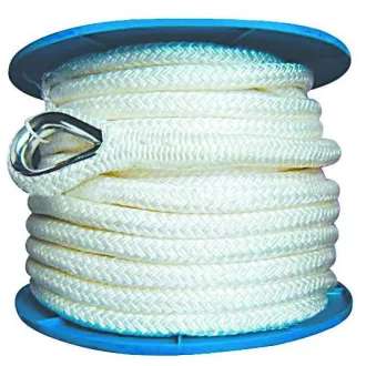 Kotviaci lanový oceľový lankový obal 12 mm/30 m biely