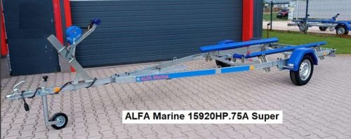 Príves čln prepravca Alfa Super 750 kg bez brzdy vankúš do 6,8 m