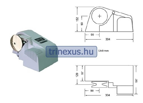 Elektrický horizontálny kotevný navijak 300 W