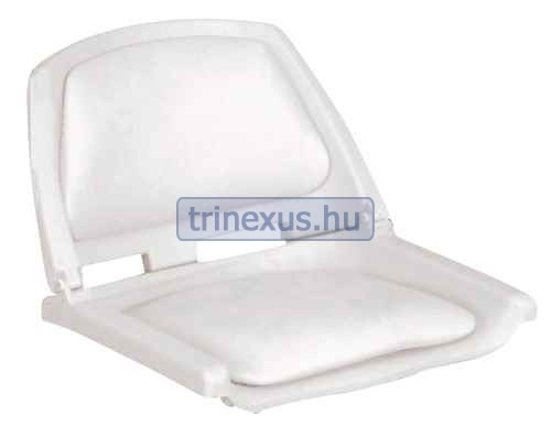 Sedadlo bez sklopného rámu, biely plast