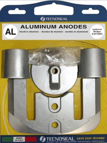Anódová súprava Mercury Bravo II-III Aluminium