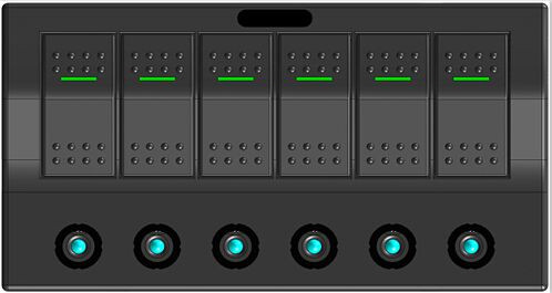 Rozvádzač Elektron 6 single EVA