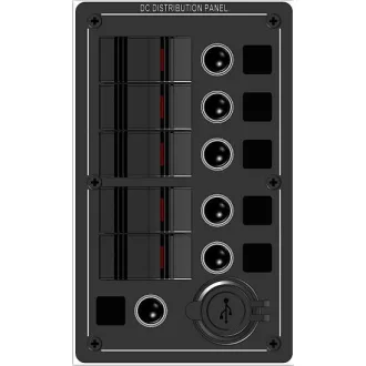 Kapcsolótábla 5 egységes 2 portos USB Electron EVA