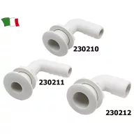Výstupná rúrka cez teleso 90° plast 25 mm