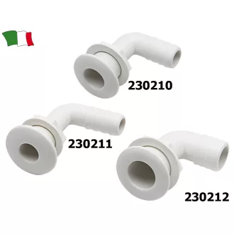 Výstupná rúrka cez teleso 90° plast 25 mm
