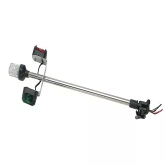 Ľahké trojmiestne sedadlo so 60 cm čiernou podrážkou