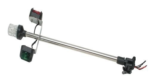 Ľahké trojmiestne sedadlo so 60 cm čiernou podrážkou