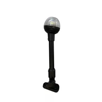 Körfény fehér LED lehajtható eloxált fekete 24 cm EVA