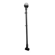 Körfény fehér LED lehajtható eloxált fekete 62 cm EVA