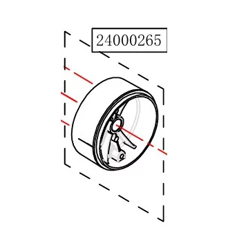   Haswing Cayman B55,T55, B55 GPS, B80 GPS kryt nápravy biely HSW