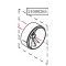 Haswing Cayman B55,T55, B55 GPS, B80 GPS kryt nápravy biely HSW
