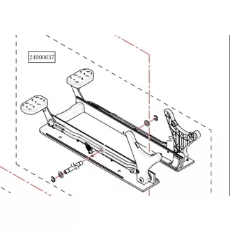   Haswing Cayman B55 a B80, B55 GPS, B80 GPS, B101 GPS, predný montážny mechanizmus biely HSW