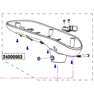 Haswing Cayman B55, B101 spodný kryt HSW