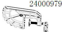 Haswing Protruar G, 3 12V, 5, Ultima, Ventura T, držiak motora pravý HSW