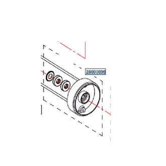   Haswing Cayman B80 B101 Skriňa svorky nápravy GPS biela HSW
