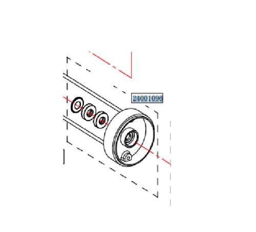 Haswing Cayman B80 B101 Skriňa svorky nápravy GPS biela HSW
