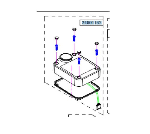 Haswing Cayman B80 kryt ovládacieho krytu biely HSW