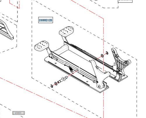 Mechanizmus upevnenia nosa Haswing Cayman B80 HSW