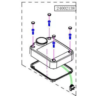 Haswing Cayman B55, B80 Kryt krytu ovládania GPS biely HSW