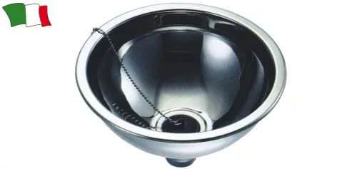 Nerezový drez s okrúhlym sifónom 29 cm