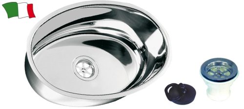 Nerezový eliptický drez 356 x 240 mm