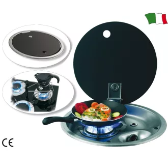 Plynový sporák s jedným okrúhlym horákom 340 mm