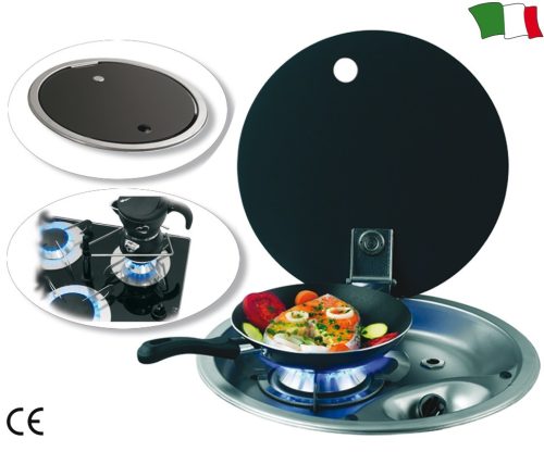 Plynový sporák s jedným okrúhlym horákom 340 mm