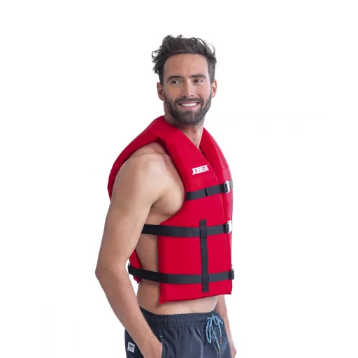 Záchranná vesta Jobe Universal Life Vest červená jedna veľkosť pre všetkých