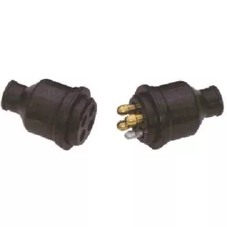 Elektrická zástrčka 4-pólová vodotesná 12-24 V