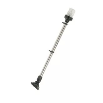 Biely kruh s čiernou podrážkou 62 cm, držiak na vlajku