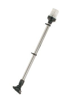 Biely kruh 62 cm s bielym podstavcom, držiak na vlajku