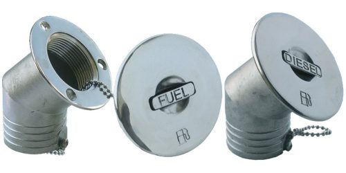 Plniace hrdlo palivovej nádrže so skloneným kovovým krytom 50 mm GFN