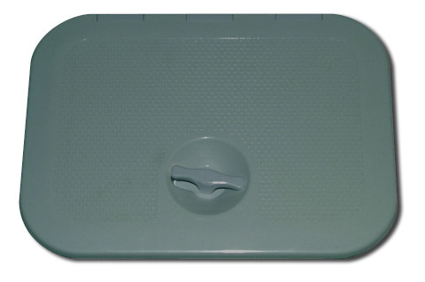 Veko úložného priestoru s jednou západkou ABS sivá 270x372 mm