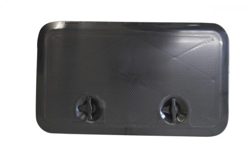Kryt úložného priestoru s dvoma západkami ABS čierny 355x603 mm