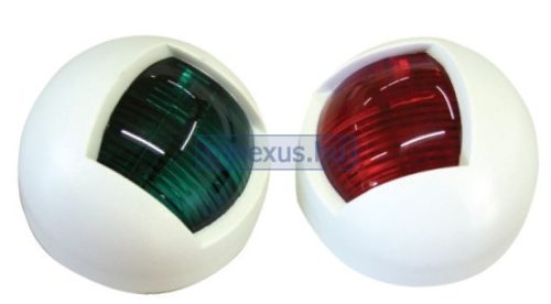 Jasná LED strana v zelenej a červenej farbe, biely plast