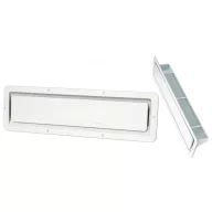 S bielou plastovou ventilačnou vložkou 420 x 120 mm