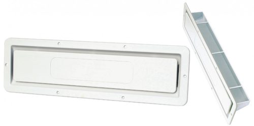 S bielou plastovou ventilačnou vložkou 420 x 120 mm