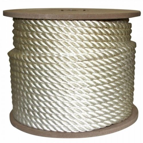 Krútené lano PE 6 mm biele