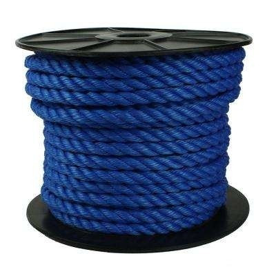 Krútené lano PE 12 mm tmavomodré